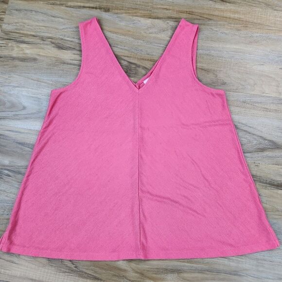🔺️Gap Coral Vneck & Vback Lightweight Sleeveless Top Medium - Picture 1 of 10